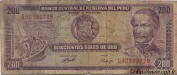 200 Soles de Oro PERU  1974 P.103b fS