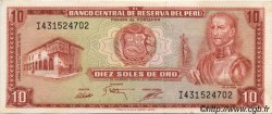 10 Soles de Oro PERU  1975 P.106 q.FDC