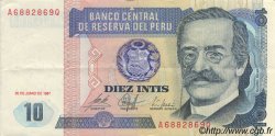 10 Intis PERú  1987 P.129 EBC