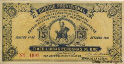 5 Libras PERU  1921 PS.607 AU