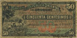 50 Centesimos URUGUAY  1896 P.002a fS