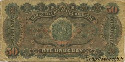 50 Centesimos URUGUAY  1896 P.002a VG