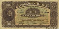 100 Pesos URUGUAY  1914 P.012a VF
