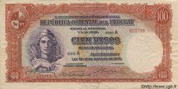 100 Pesos URUGUAY  1935 P.031a MBC+