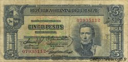 5 Pesos URUGUAY  1939 P.036b BC