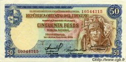 50 Pesos URUGUAY  1939 P.038b AU+