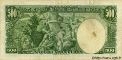 500 Pesos URUGUAY  1939 P.040b VF-