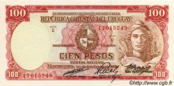 100 Pesos URUGUAY  1967 P.043c UNC-