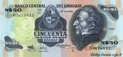 50 Nuevos Pesos URUGUAY  1988 P.061A ST