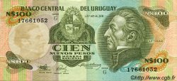 100 Nuevos Pesos URUGUAY  1987 P.062A MBC