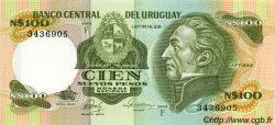 100 Nuevos Pesos URUGUAY  1986 P.062c SC+