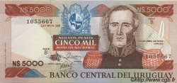 5000 Nuevos Pesos URUGUAY  1983 P.065a AU