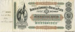 50 Pesos Non émis URUGUAY  1872 PS.238r fST