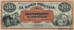 20 Pesos - 2 Doblones URUGUAY  1867 PS.386 BC