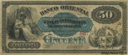 50 Pesos - 5 Doblones URUGUAY  1867 PS.387 BC+