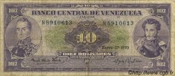 10 Bolivares VENEZUELA  1970 P.045g F