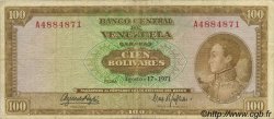 100 Bolivares VENEZUELA  1971 P.048h BC+