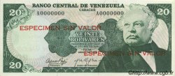 20 Bolivares Spécimen VENEZUELA  1979 P.053s1 NEUF