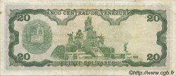 20 Bolivares VENEZUELA  1984 P.064 BC+