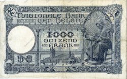 1000 Francs BELGIQUE  1926 P.096 TB