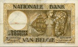 50 Francs - 10 Belgas BELGIQUE  1927 P.100 TTB