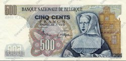 500 Francs BELGIUM  1975 P.135b AU