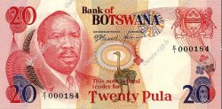 20 Pula BOTSWANA (REPUBLIC OF)  1979 P.05a UNC