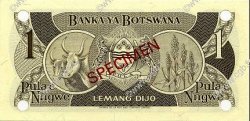 1 Pula Spécimen BOTSWANA (REPUBLIC OF)  1983 P.06s UNC