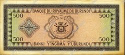 500 Francs BURUNDI  1964 P.13 EBC+