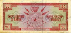 50 Francs BURUNDI  1965 P.16a TTB