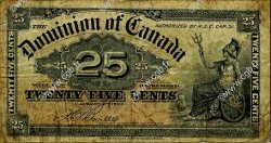 25 Cents CANADá
  1900 P.009b RC+