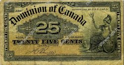 25 Cents CANADA  1900 P.009b MB