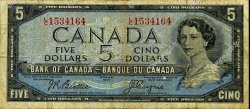 5 Dollars CANADA  1954 P.078 TB
