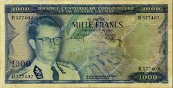 1000 Francs CONGO BELGE  1959 P.35 B+