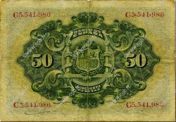 50 Pesetas SPAGNA  1906 P.058a MB