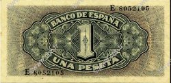 1 Peseta SPANIEN  1940 P.122a fST+