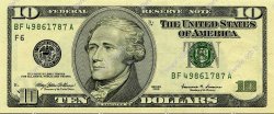 10 Dollars UNITED STATES OF AMERICA  1999 P.506 UNC-