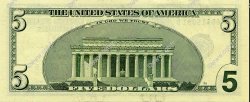 5 Dollars UNITED STATES OF AMERICA  2001 P.510 UNC-