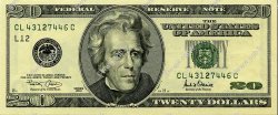 20 Dollars UNITED STATES OF AMERICA  2001 P.512 UNC-
