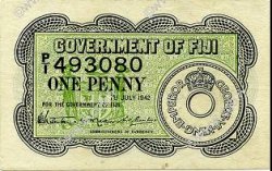 1 Penny FIJI  1942 P.047a VF