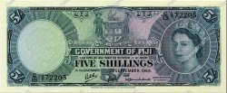 5 Shillings FIDJI  1964 P.051d SPL+
