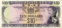 10 Dollars FIDSCHIINSELN  1974 P.074c VZ+