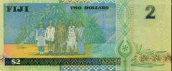 2 Dollars FIJI  2002 P.104a UNC-
