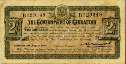 2 Shillings - 2 Chelines GIBRALTAR  1914 P.06 MBC