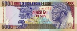 5000 Pesos GUINEA-BISSAU  1993 P.14b FDC