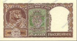 2 Rupees INDIA  1962 P.030 AU