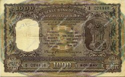 1000 Rupees INDIA  1975 P.065a F - VF