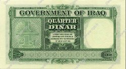 1/4 Dinar IRAQ  1942 P.016c q.AU