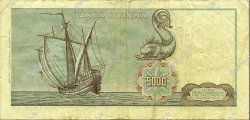 5000 Lire ITALIA  1968 P.098b BC+