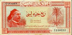 1/4 Pound LIBYA  1952 P.14 XF